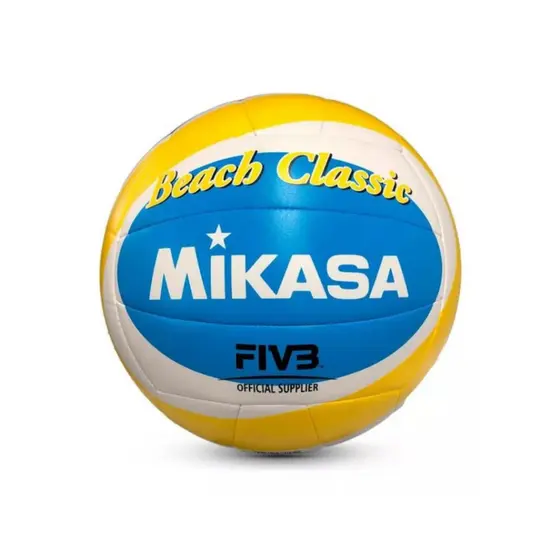Bola De Vôlei De Praia Mikasa Bv543c-ysb Padrão Fivb Treino Lazer Iniciantes Original