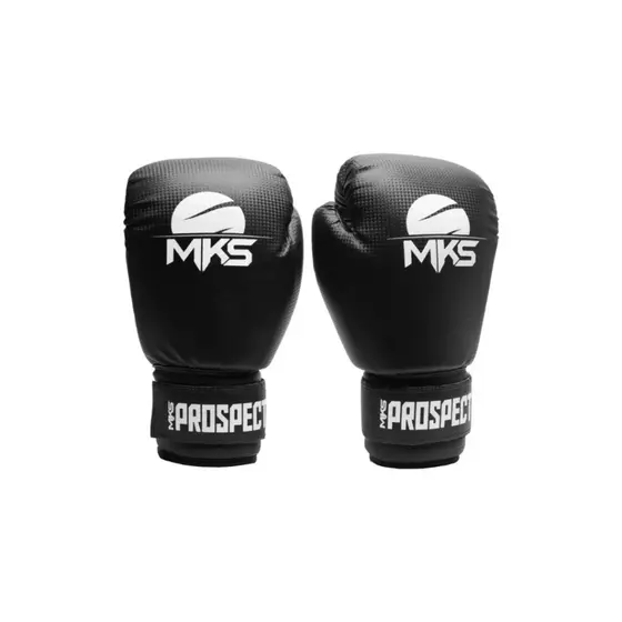 Par Luvas De Boxe Mks New Prospect Black Original Muay Thai Treino Luta Kickboxing Profissional Proteção
