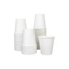 Copo De Papel Branco 200ml *biodegradável - 50 Un