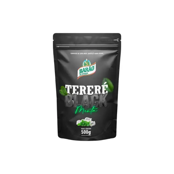 Kit 2 Erva Black Tereré Barão 500g - Escolha O Sabor Refrescante Natural Gelado Bebida