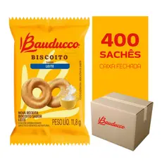 Biscoito Bauducco Sachê Amanteigados (400un) - Caixa Fechada