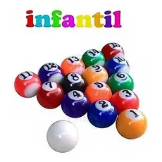 Jogo de Bilhar Infantil Sinuca 25mm/2,5cm Mesa Pequena kids snooker