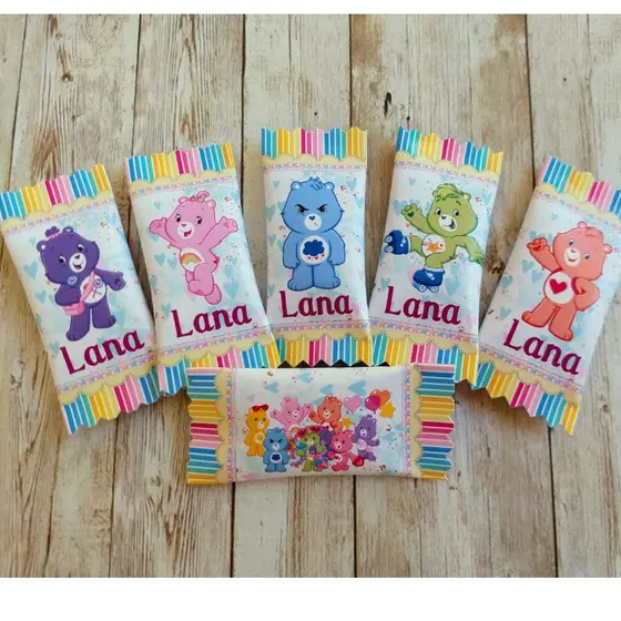 50 balas personalizadas para festa infantil Lembrancinhas Ursinhos Carinhosos