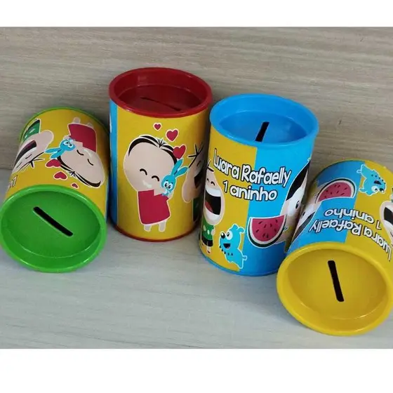 10 cofrinhos personalizado para festa infantil lembrancinha Turma  da Mônica Toy
