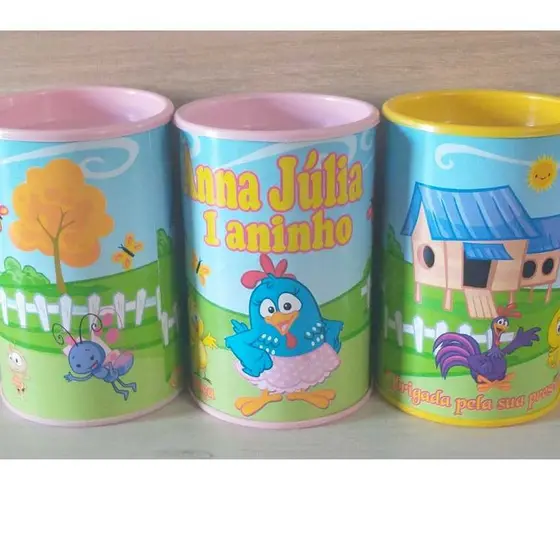 10 cofrinhos personalizado para festa infantil lembrancinha Galinha pintadinha