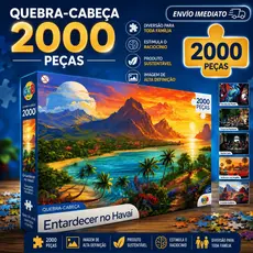 Quebra Cabeça 2000 Peças Peças Premium - Escolha Desenhos