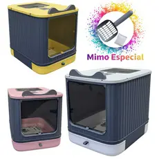 Caixa de Areia para Gato Fechada Quadrada Banheiro Pet Premium para Gatos