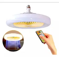 Ventilador De Teto 30w Luzes Controle Remoto Diâmetro 23 CmEstrutura Branco 110v/220v Plástico