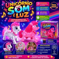 🦄✨ Unicórnio com Som e Luz – Diversão Mágica que Anda, Canta e Encanta! ✨🦄
