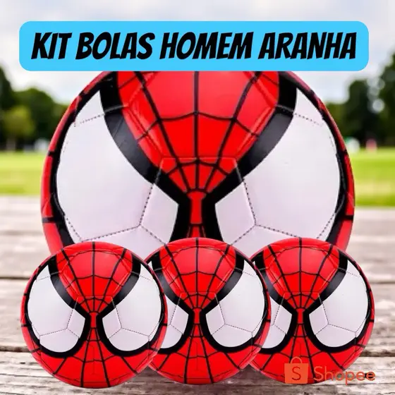 🕷️⚽ kit Bola Infantil Tema Heroi – A Mais Desejada do Momento!