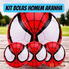 🕷️⚽ kit Bola Infantil Tema Heroi – A Mais Desejada do Momento!
