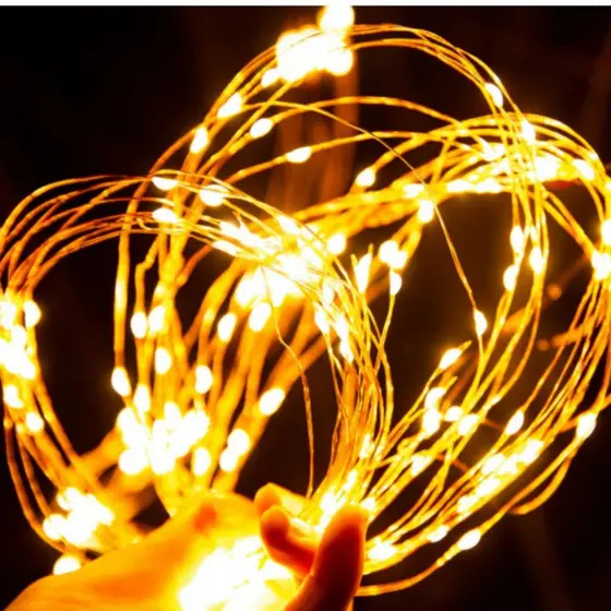 Kit 5un Fio De Fada Pisca Pisca Natal 2m 20 Led Luz Quente Decoração NATAL