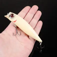 1 Peça Iscas De Pesca Popper De Água Superior Isca Artificial Crankbait Equipamento