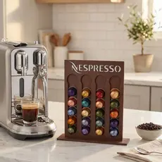 Porta Cápsulas para Nespresso Cantinho Do Café Em Madeira MDF Suporte Cozinha