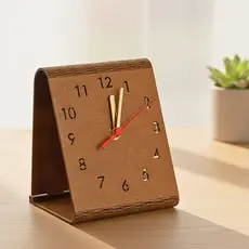 Relógio de Madeira Decorativo em MDF Para Sala Mesa Escritório