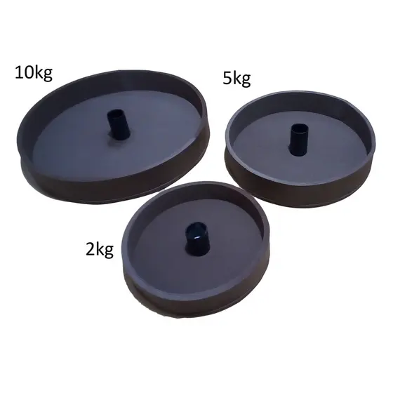 Forma Anilha Concreto Kit: 10kg/5kg/2kg