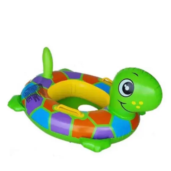 Boia Infantil Tartaruga Colorida Com Fralda Mar Piscina