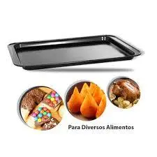 Assadeira Forma Antiaderente Retangular Bandeja Biscoito Rasa Pão de Queijo Doces e salgados