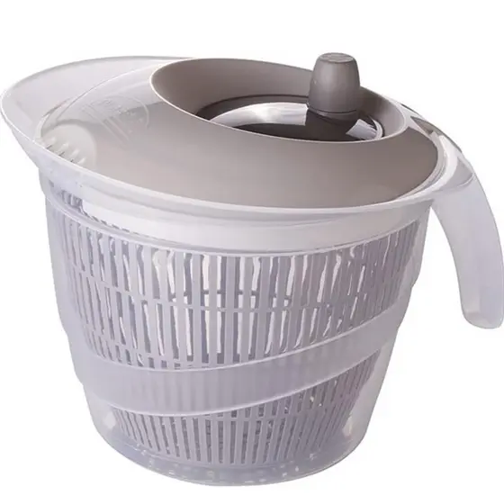 Seca Salada Secador Centrífuga Tampa Giratória Folhas Verduras Legumes 2,8L Manual  Plasutil