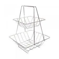 Fruteira de Mesa Dupla/Tripla Cromada - Cozinha - Alpif