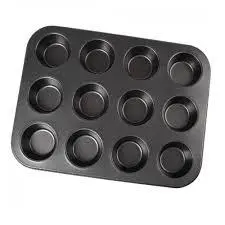 Forma Para Cupcake Bolinhos Pão de Mel E Queijo 12 Cavidades Antiaderente Grande