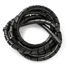Organizador de Fios Cabos Com Maior Segurança 1 Metro x 10mm Preto e Branco