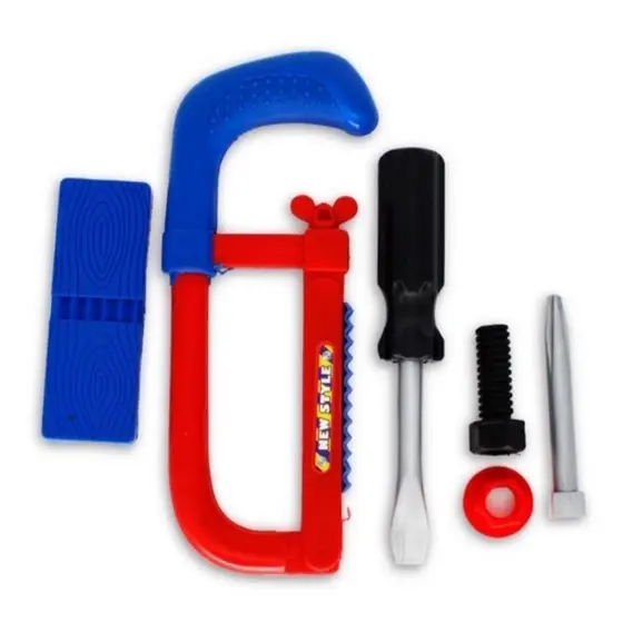 Kit Marceneiro Infantil 6 Peca Serra Chave De Fenda Parafuso - 123 Util
