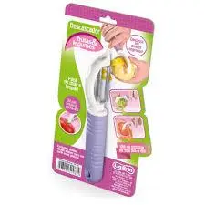 Descascador Multiuso Compacto Frutas Legumes e Verduras Ergonômico com Lâmina Afiada a Laser
