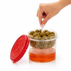 Pote Hermético Para Conservas Com Separador De Líquido 1 litro Azeitonas