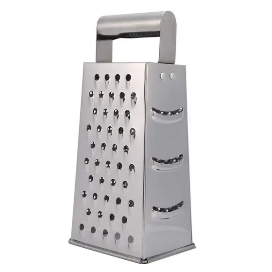 RALADOR MULTIUSO 4 FACES INOX Resistente Cozinha Para Verduras Legumes Queijo Multiuso