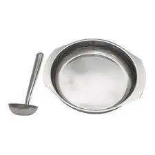 Conjunto Para Feijão / Sopa Em Inox 2 Peças cumbuca e concha
