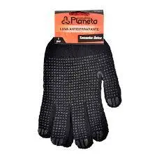 Luva de Lã Pigmentada Antiderrapante bolinha moto Inverno Alta Qulidades preto Unissex