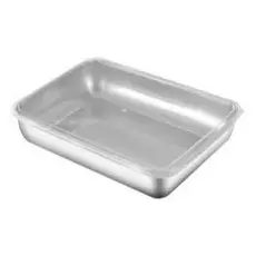 Forma Assadeira Retangular de Alumínio Polido - Resistente e Versátil para Bolos e Tortas Com Tampa
