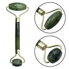 Rolinho Pedra De Jade Facial Massageador Anti Rugas ORELHA ROLLER 14X4CM