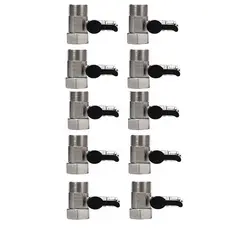 Kit 10 Adaptador/Conector Oxygen de Metal de 1/2" com saída de 1/4