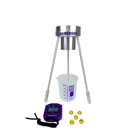 VISCOSIMETRO COPO FORD COMPLETO + CRONOMETRO + BEKER laboratório análises clínicas pesquisa científica equipamento