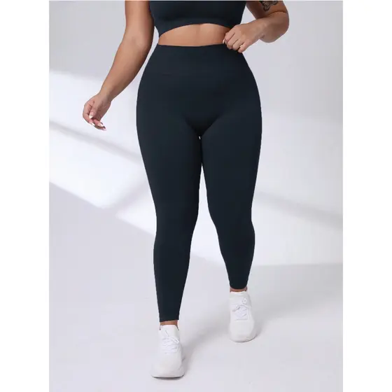 Calça Legging Plus Size Feminina Cintura Alta Cós Alto Suplex Academia Casual Treino Modeladora