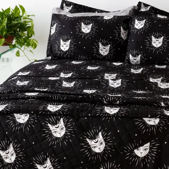 Jogo de lençol Estampado com elástico 200 fios Solteiro Casal Queen e King jazz estampado