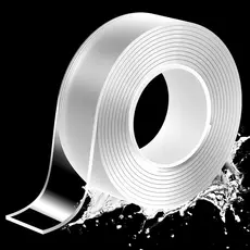 Fita Dupla Face Extra Forte Transparente NanoGel Silicone Mágica Adesiva Cola na Parede Móvel Porta