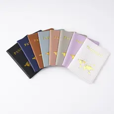 Porta Passaporte Carteira De Viagem De Couro PU Capa Para Vários Cartões Documentos