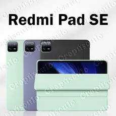 Capa para tablet silicone c/slot de canetas protetora magnética Para Redmi Pad SE 8.7 e 11 Polegadas