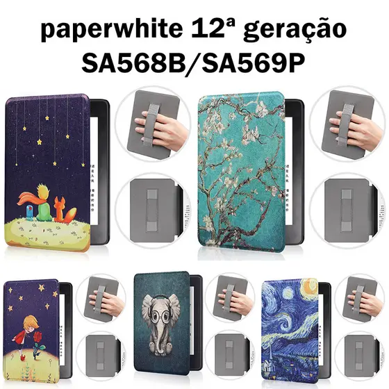 W.BILL Capa Com Alça para Kindle paperwhite 12ª geração 7 polegadas SA568B/SA569P 2024