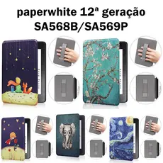 W.BILL Capa Com Alça para Kindle paperwhite 12ª geração 7 polegadas SA568B/SA569P 2024
