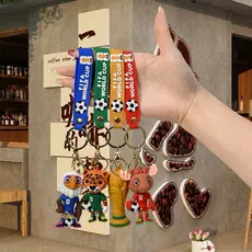 W Chaveiro do Mascote da Copa do Mundo FIFA 2026- Maple, Clutch e Zayu - Lembrança para Torcedores, Enfeite para Carro