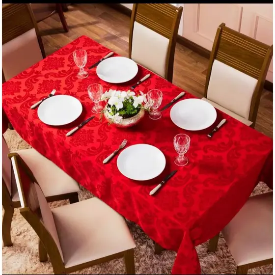 Toalha de Mesa 6 lugares JACQUARD Retangular 2,00x1,50m