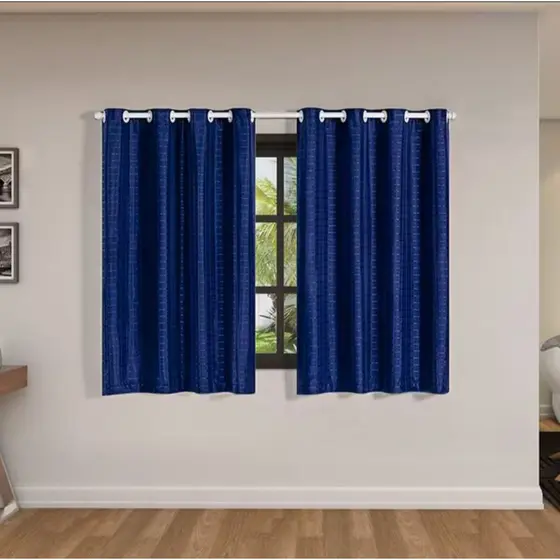 Cortina Blecout PVC Voil Xadrez 1,40 × 1,70 / 2,00 X 1,40 Bleckout