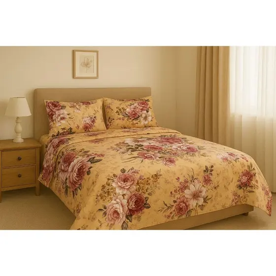 Jogo de Lençol Solteiro Casal Toque de Algodão Estampado