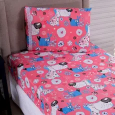 Jogo de Cama Solteiro 02 Peças Microfibra Estampada Infantil