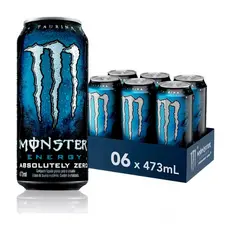 Energetico Monster Absolutely Zero Açucar Diet Pack 6 x 473ml