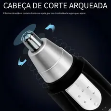 1/2/3/4pecas Aparador De Pelos Depilador De Nariz Máquina De Cortar De Tirar Pelos Do Nariz Elétrico